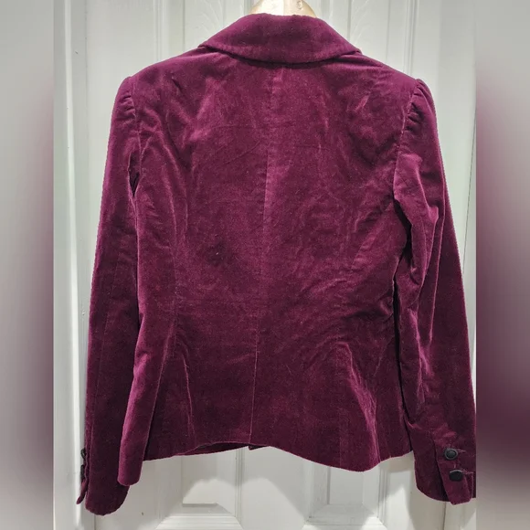 Trina Turk Velvet Blazer - Plum and Black - Picture 10 of 10